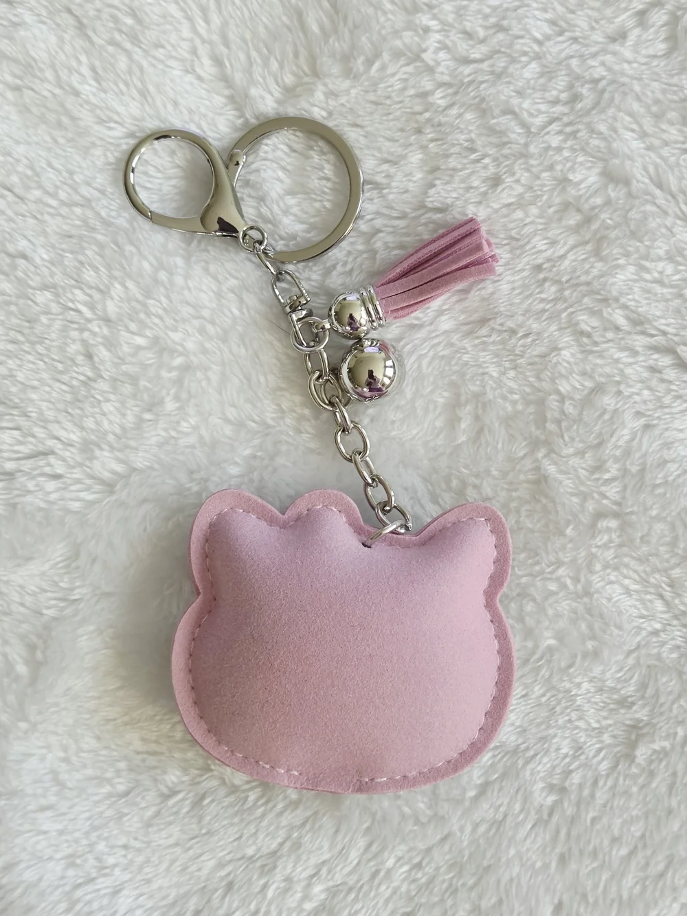 Hello Kitty Light Purple Keychain with Bow Bag Charm